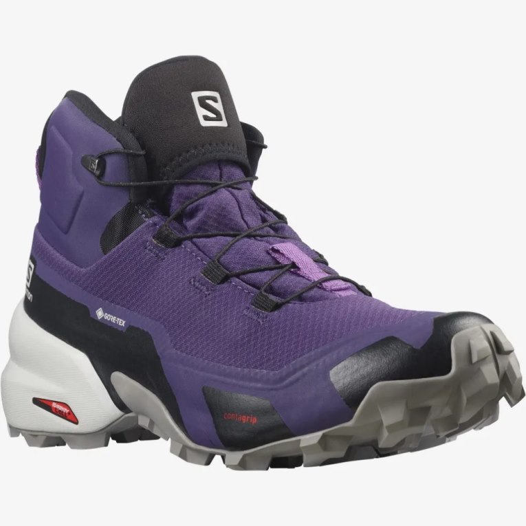 Botas Montaña Salomon Cross Hike Mid GTX Mujer Morados | MX UABO908